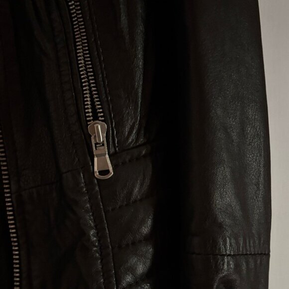 Barneys New York Midnight Leather Jacket - Picture 3 of 4